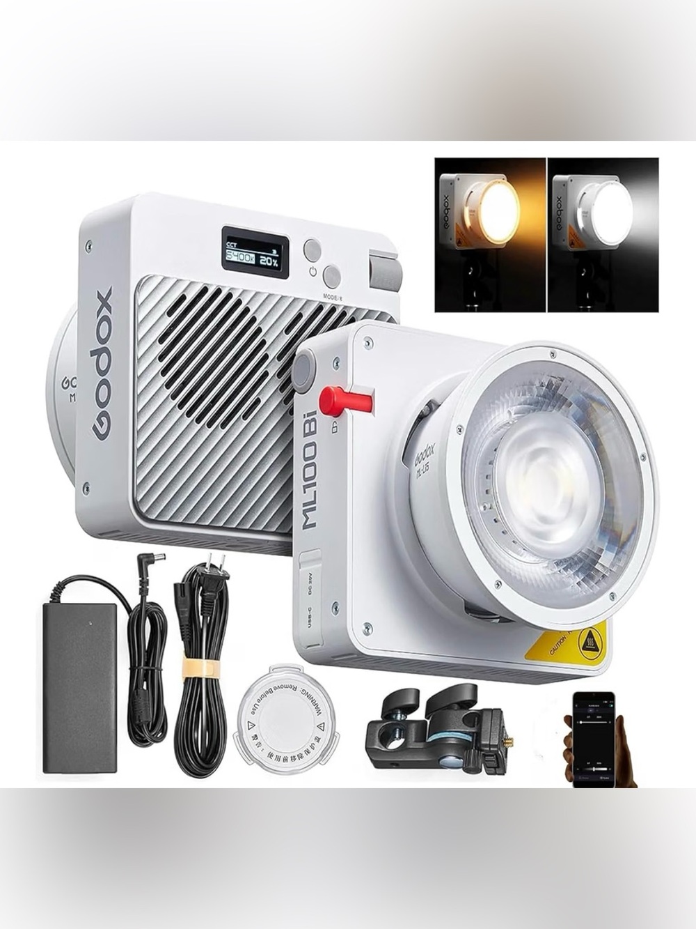 Full Creator Social Media Package – Godox LED Light, Softbox & 3 Tripods